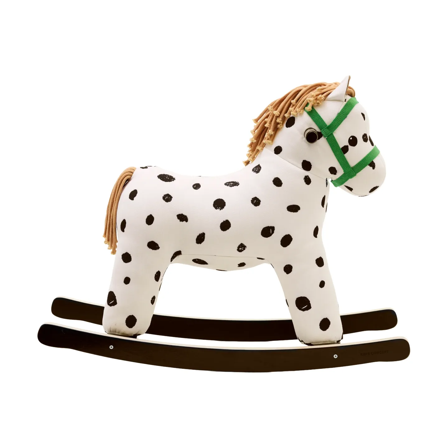 Kid's Concept Pippi Schaukelpferd Weiß-schwarz