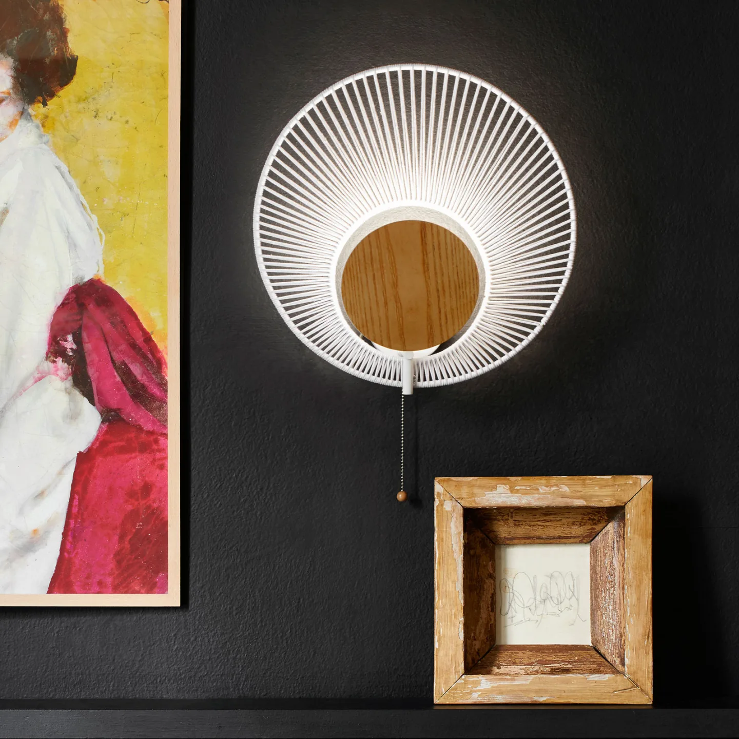 Oyster Wandleuchte White - Forestier - Wohnzimmer - Design - Metall - Rund