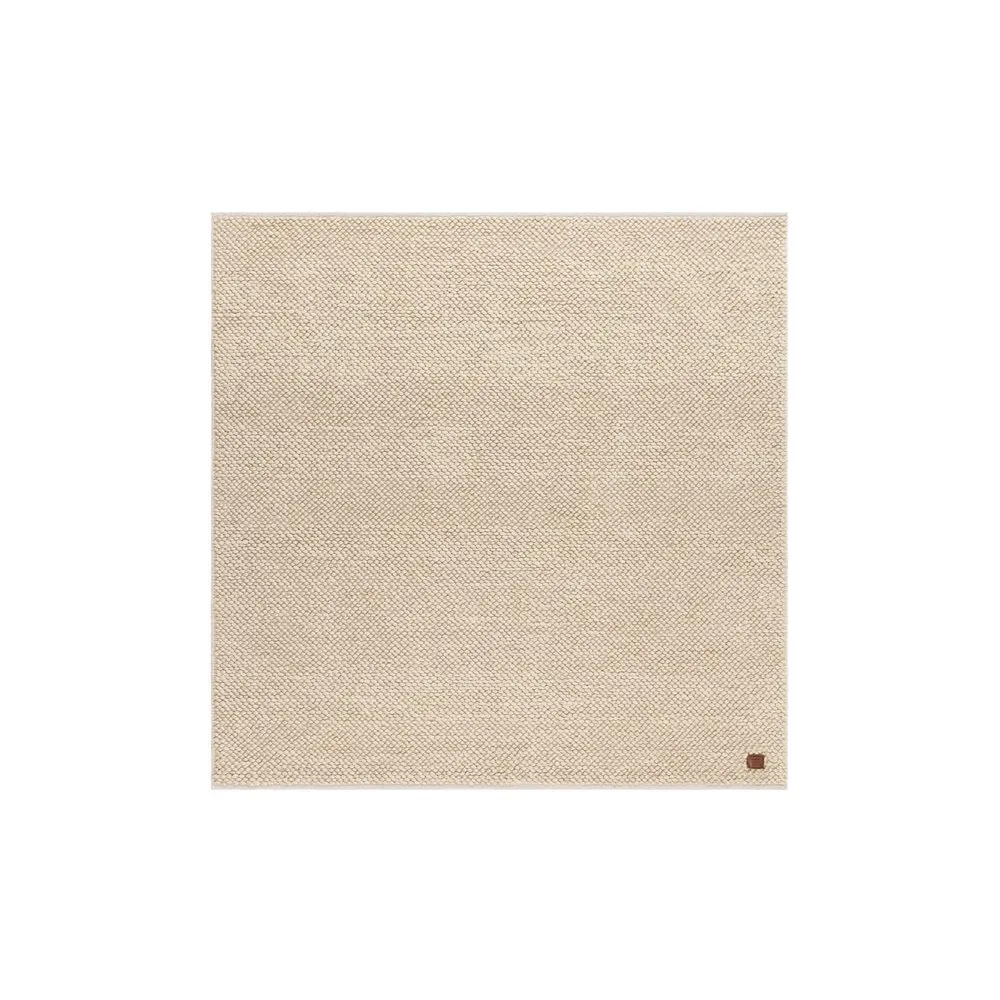Ullmatta Bubble Kvadrat - 200x200 cm, Natur