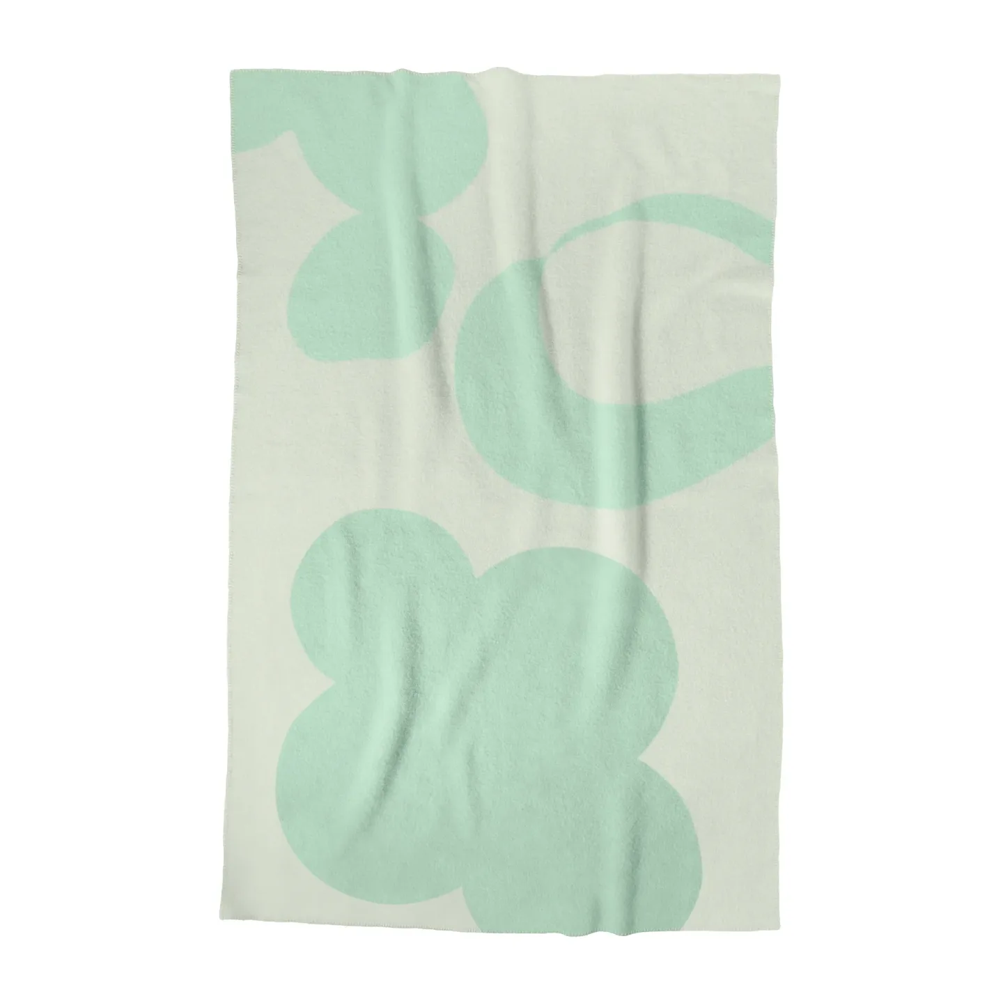 Layered Anemone ullfilt 130x200 cm Green