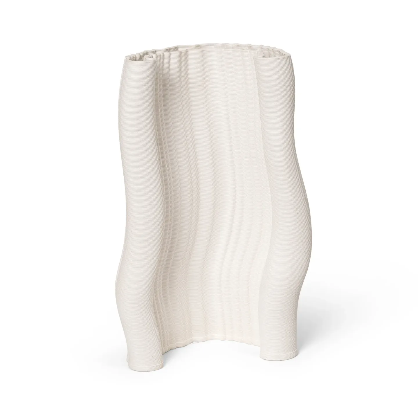 Ferm Living Moire Vase 19 x 30cm Off-white