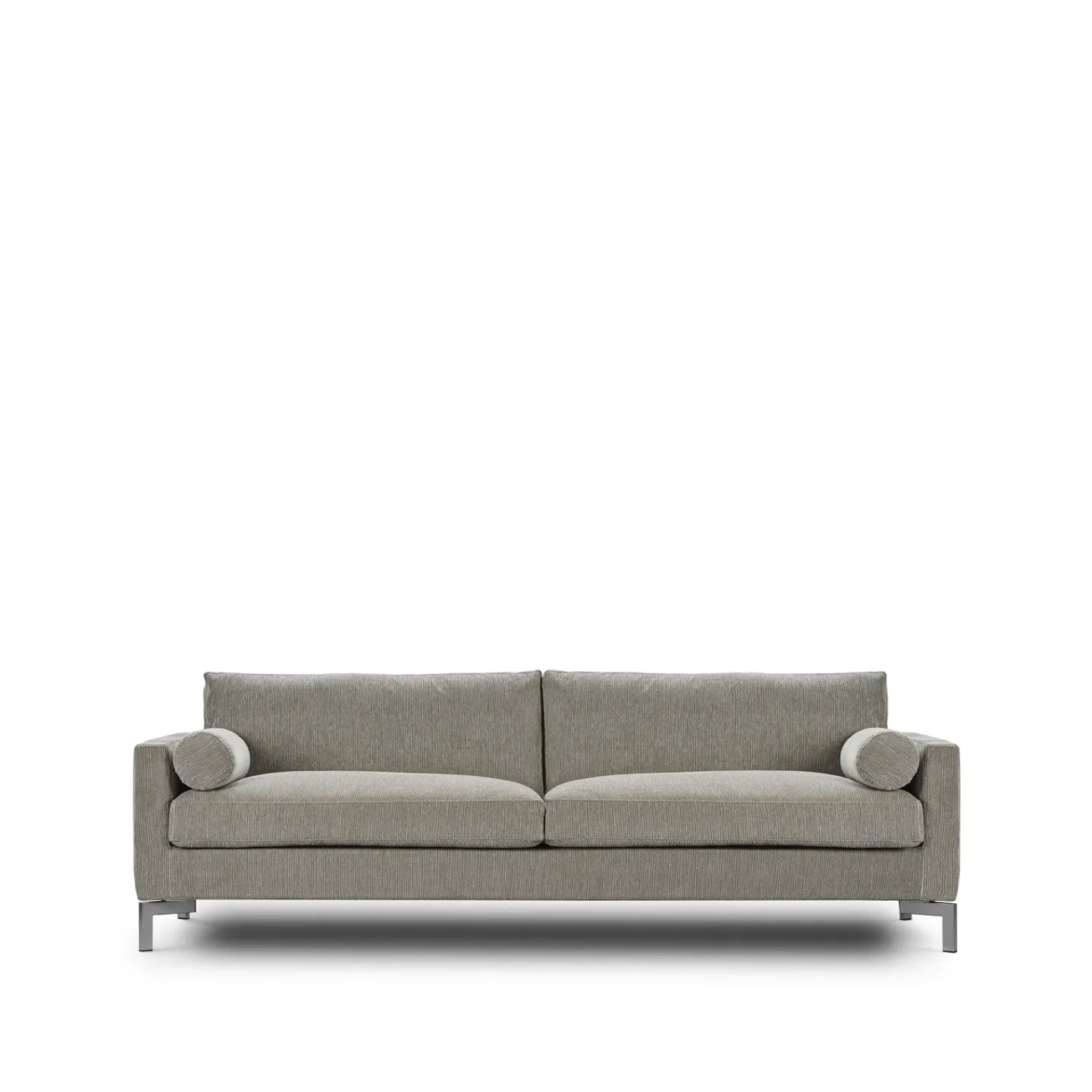Eilersen Lift Sofa 240 cm Bakar 01 braunbeige-Daunentopper-Stahlbeine