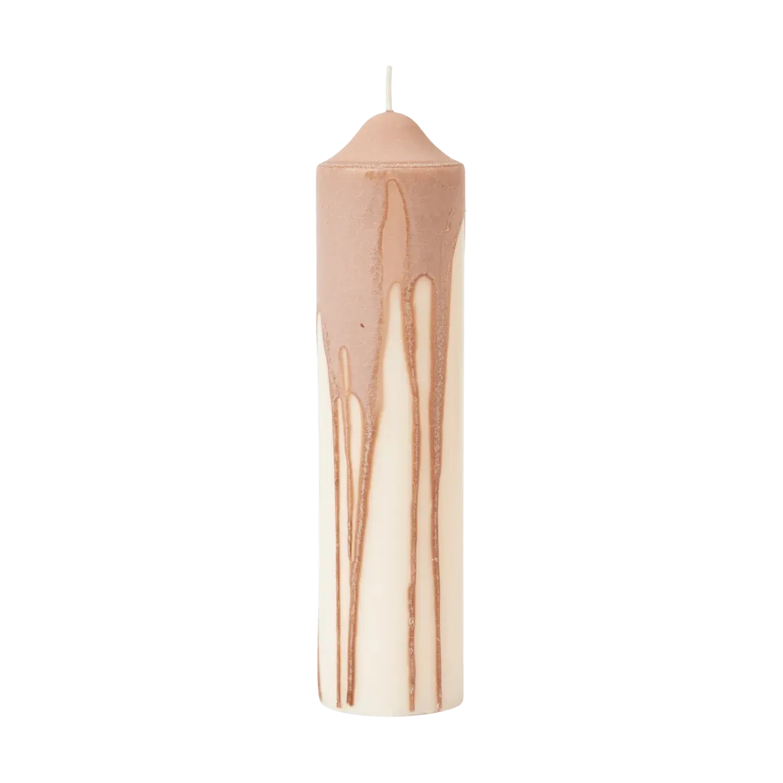 Ferm Living Dryp Blockkerze Beige, 20 cm