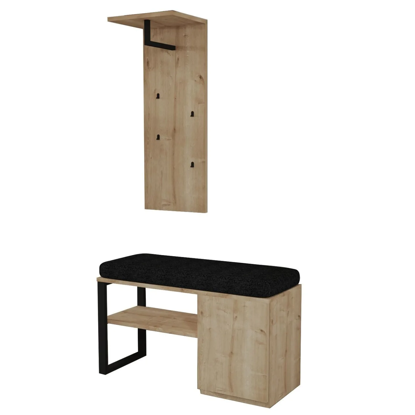 Uniqo Hallställsset 35x90x35 cm - Sapphire Oak