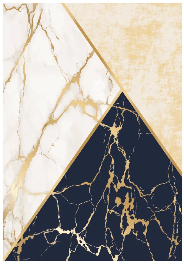Wilton-teppe - Canelli (beige/hvit/blå) (Størrelse: 160 x 230 cm)