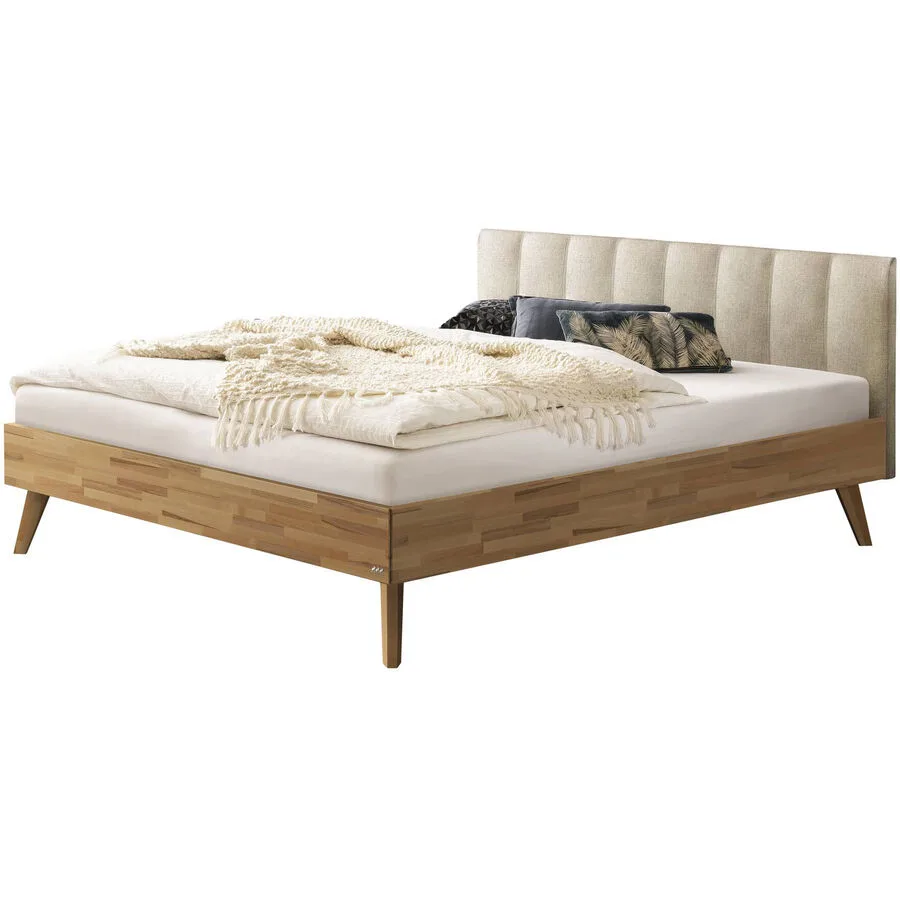 Hasena Bett Sassari Kernbuche Kernbuche massiv Massivholz 140 x 200 cm