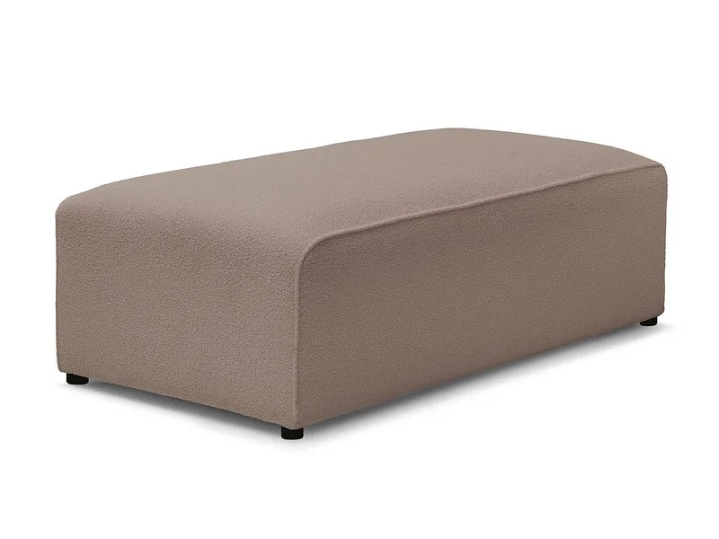 Hocker BOBOCHIC MEGEVE 70x140x45cm boucle-stoff rotbraun