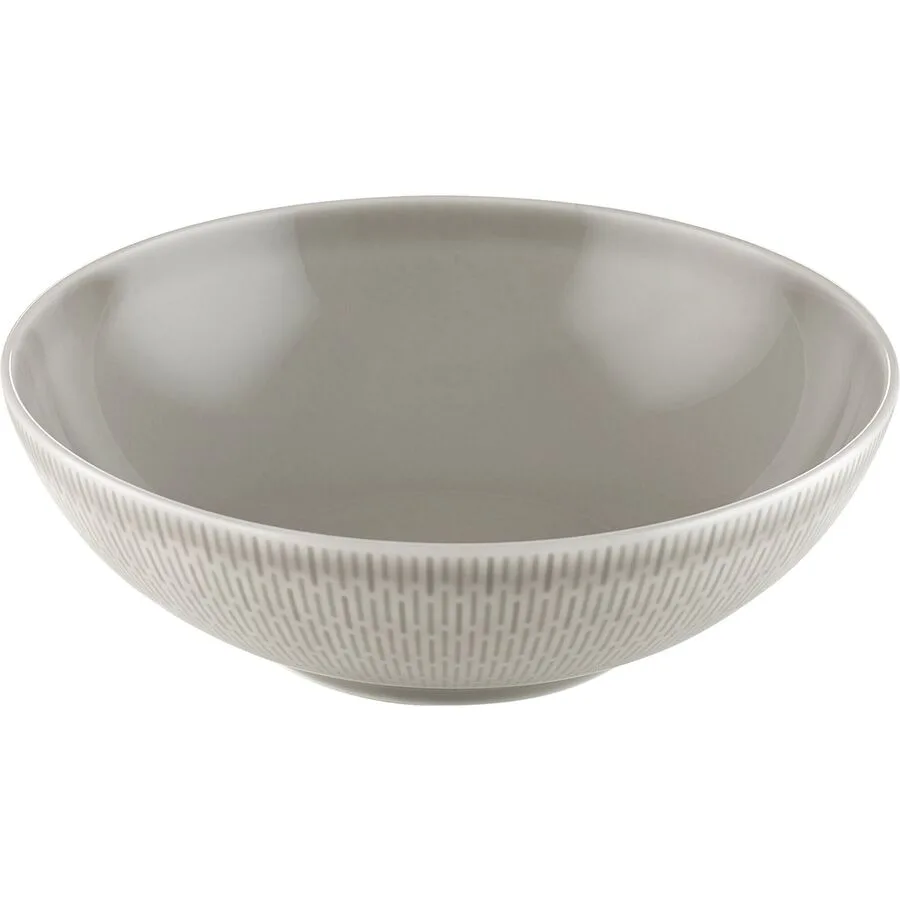 BAUSCHER Servierschüssel Scope Grau Porzellan 19 cm 6.2 cm