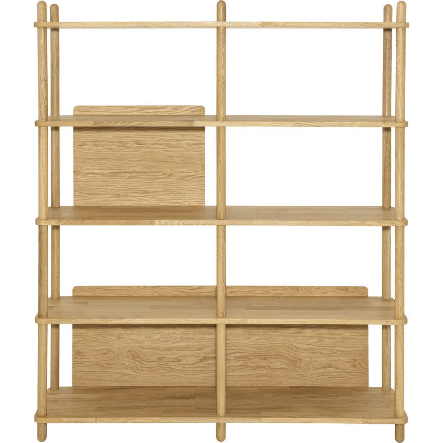 Regal Maura eiche Holz B 138 H 166 cm