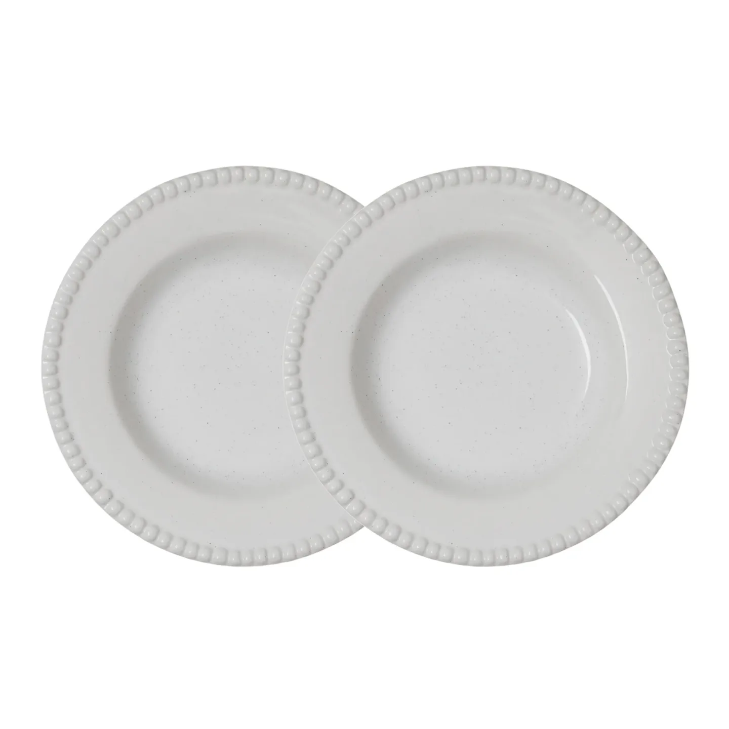 PotteryJo Daria tiefer Teller Ø26cm 2er Pack Cotton white shiny
