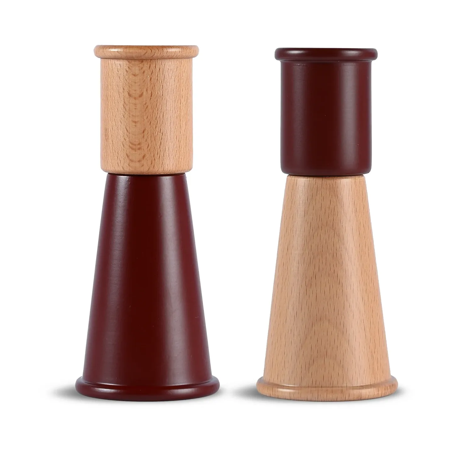 Sagaform Gurken Salz- und Pfeffermühle klein 2 Teile Rot-braun