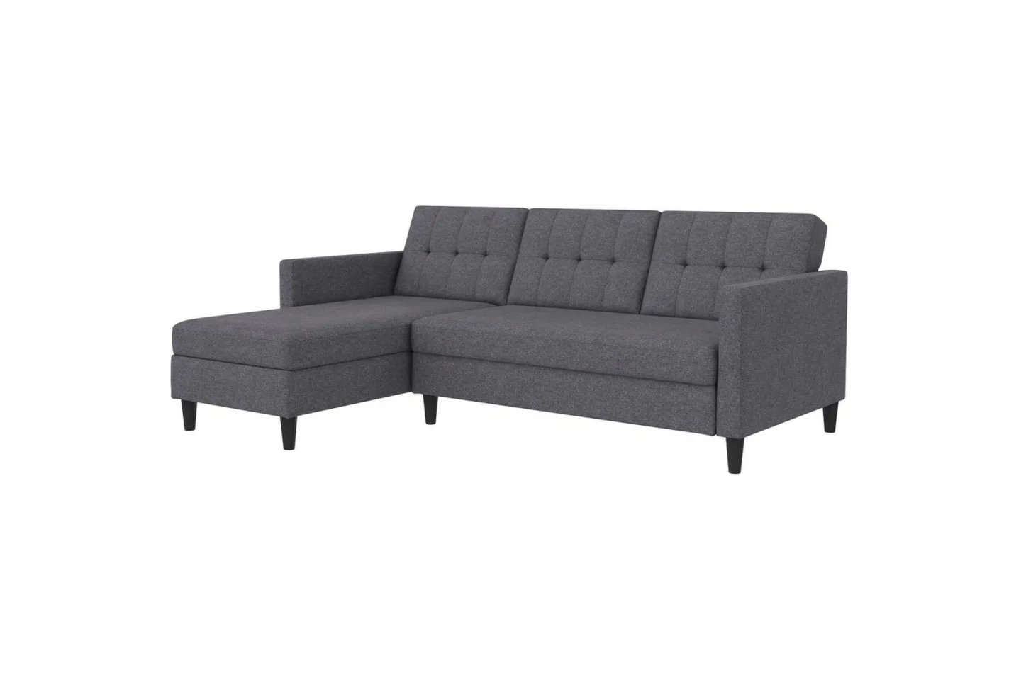Bäddsoffa Hartford 213x153x82 cm, Grå, Linnetyg Utseende (100% Polyester - 213x153x82 cm, Grå, Linnetyg Utseende (100% Polyester