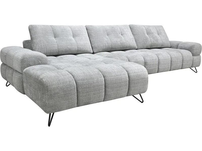 Ecksofa FARO Stoff grau