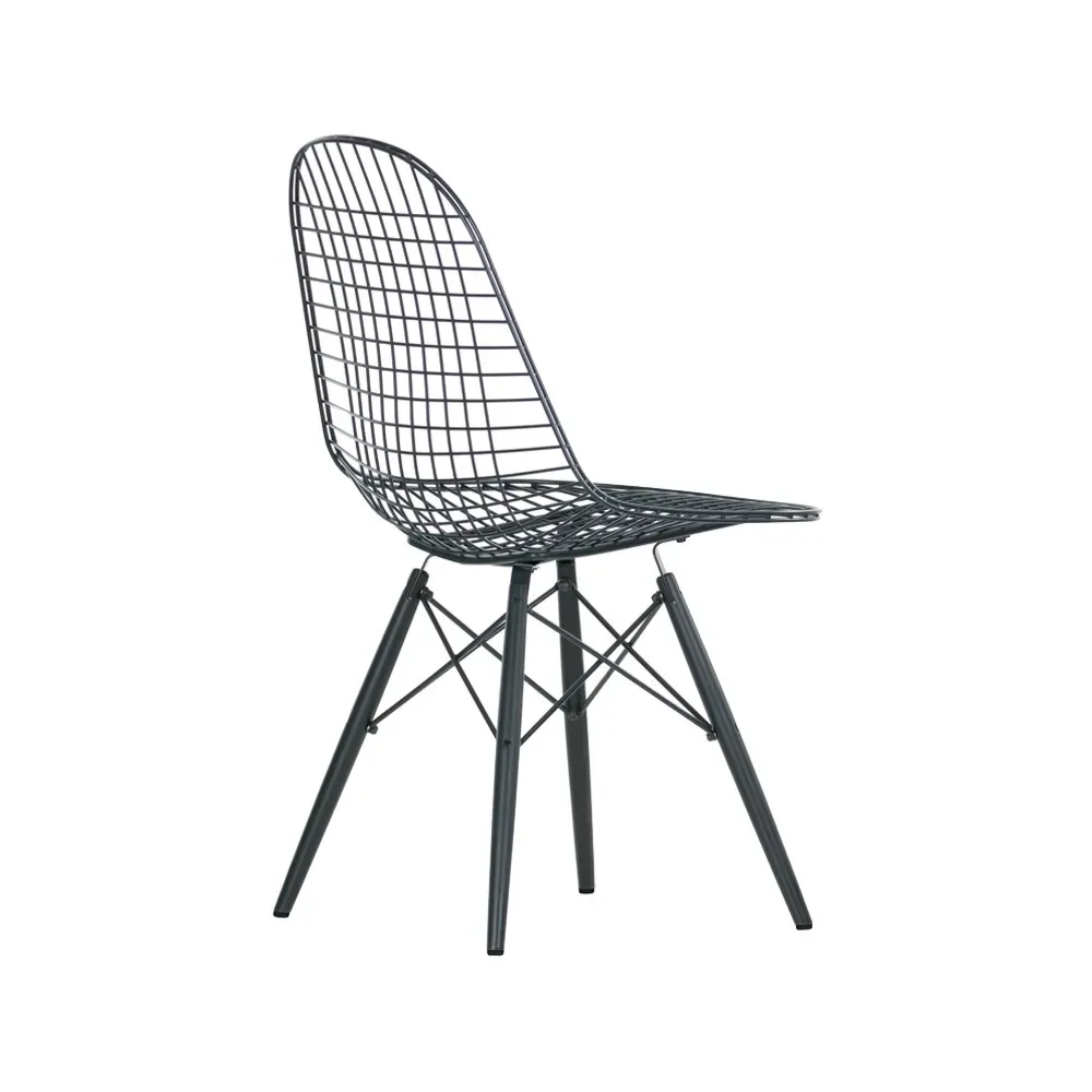 Vitra Wire chair DKW stol Basic dark-Black stained