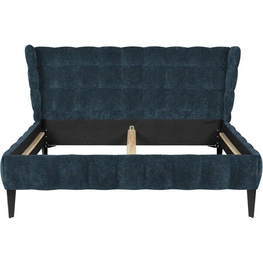Bett Hemingway petrol Stoff 200 x 200 cm