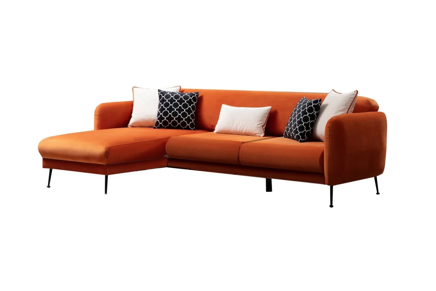Azeriah Bäddsoffa med Divan Vänster - Orange