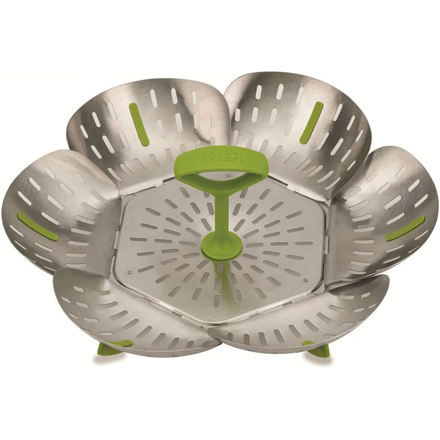 Dampfgareinsatz Joseph Joseph Bloom Steel zusammenklappbar - Farbe: grün - Material: Polypropylen