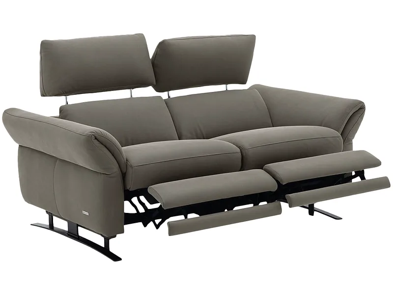 2er Sofa CAMPO DE FIORI OMEGA Echtleder khaki