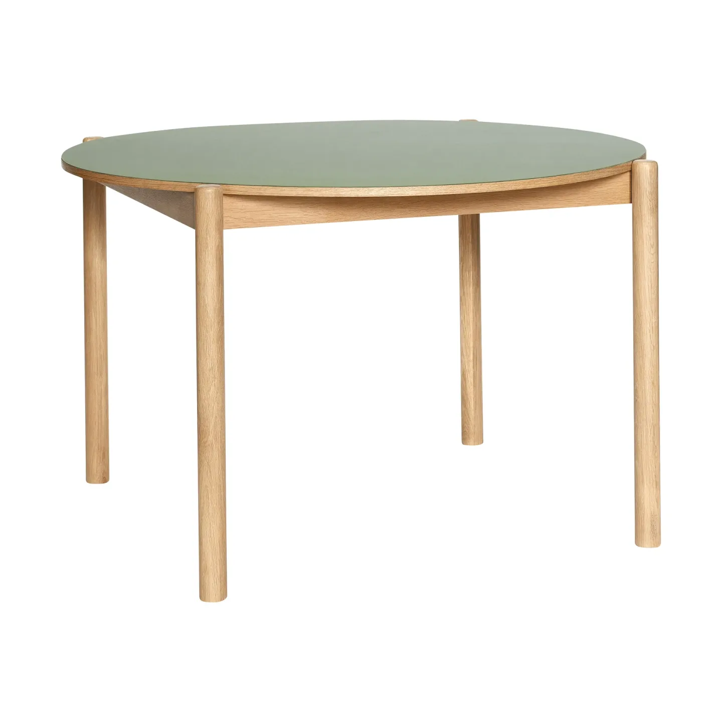 Hübsch Oblique Esstisch Olive, Ø126 cm