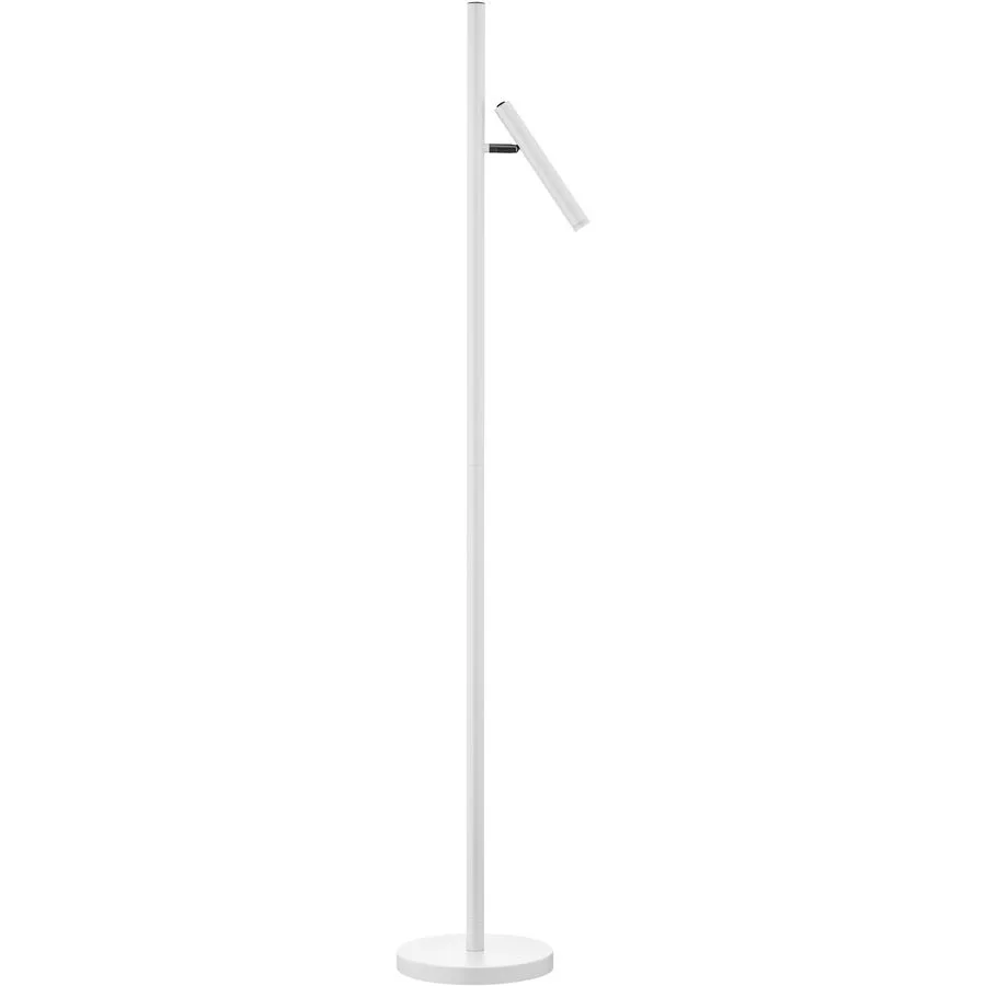 Stehlampe Streak Weiss Metall 25 cm 134 cm - LED - Lichtfarbe: Extra warmweiss - LED Energiesparlampen