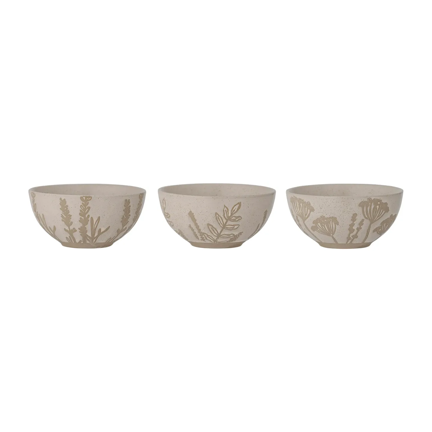 Bloomingville Primrose Schale Ø11,5cm 3 Teile Natur