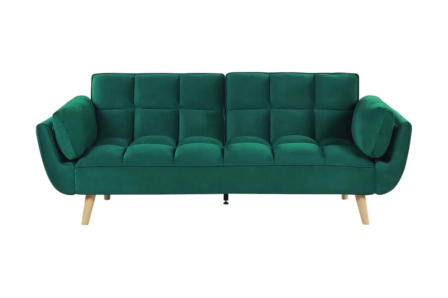 Asaby 3-sits Bäddsoffa - Sammet/Grön