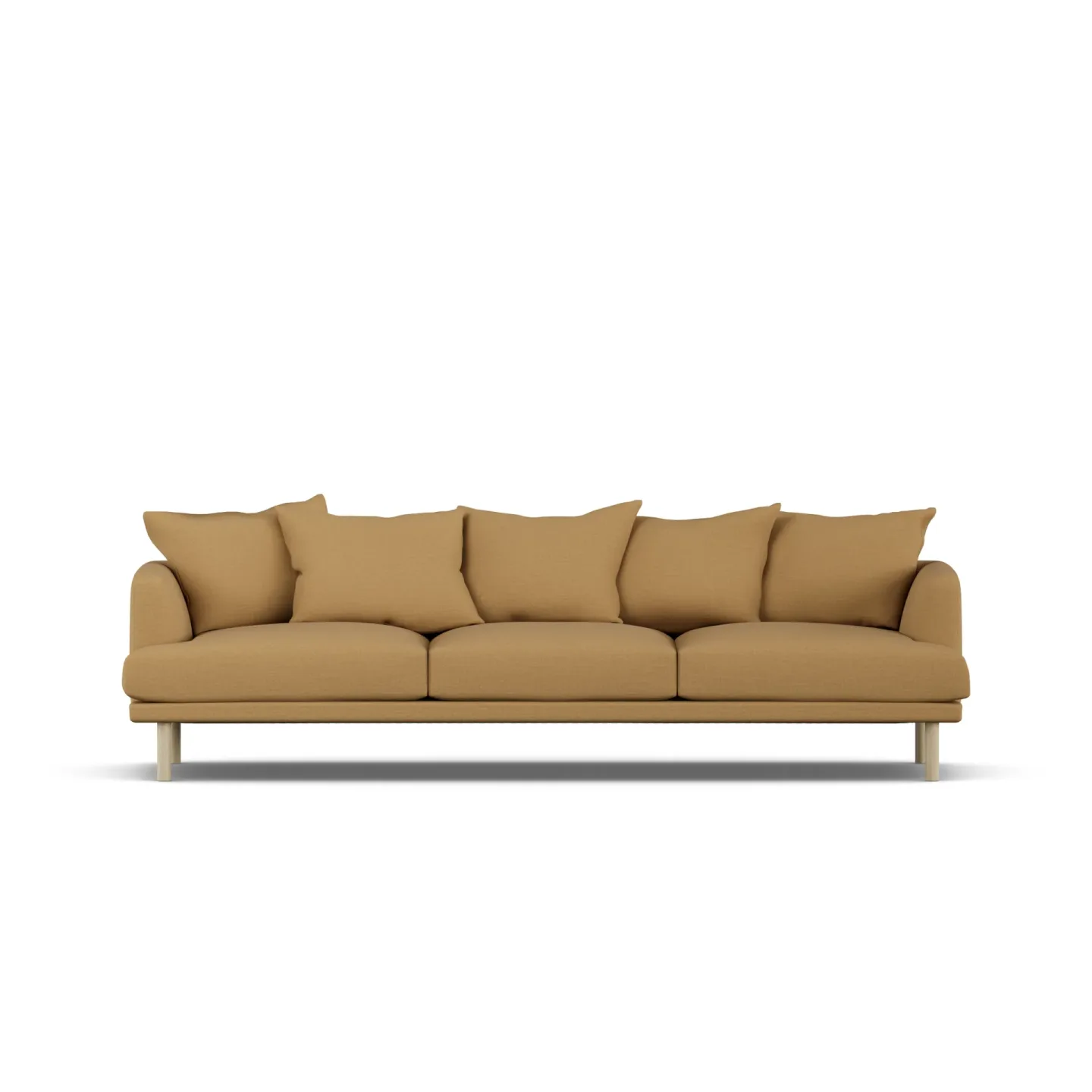 1898 Sjövik Sofa Same Ochre 6676-Eiche weiß geölt, 3,5-sitzig