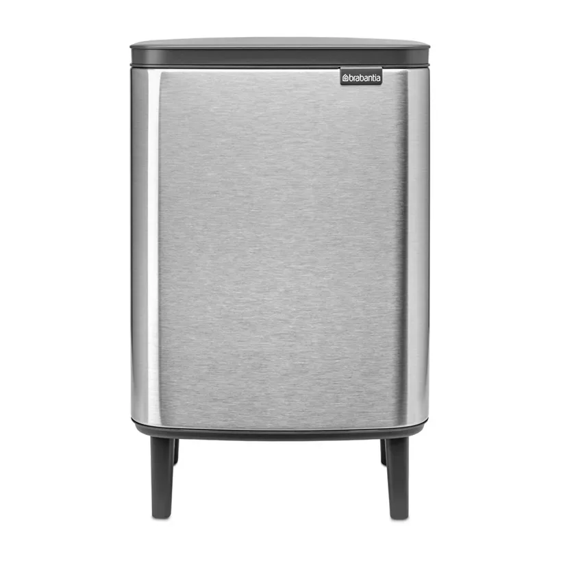 Brabantia Bo Abfalleimer hoch 12 L Edelstahl matt gebürstet