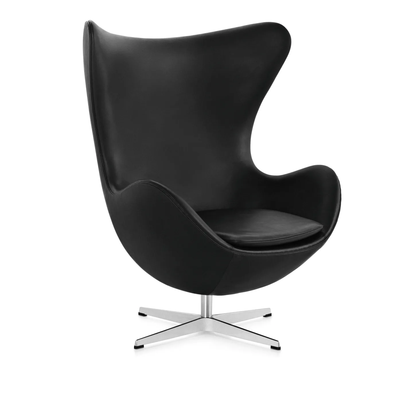 Fritz Hansen - 3316 Egg, Grace - Chestnut - Fåtöljer - Arne Jacobsen - Brun - Läder/Metall/Skum/Plast