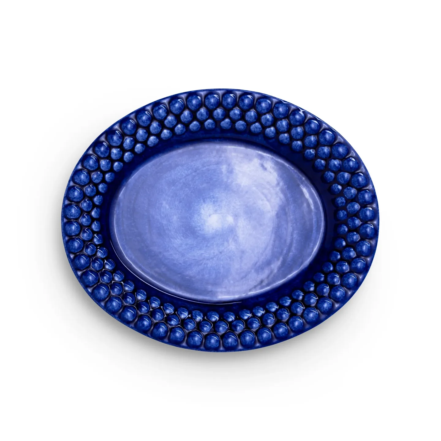 Mateus Bubbles ovaler Teller 20cm Blau