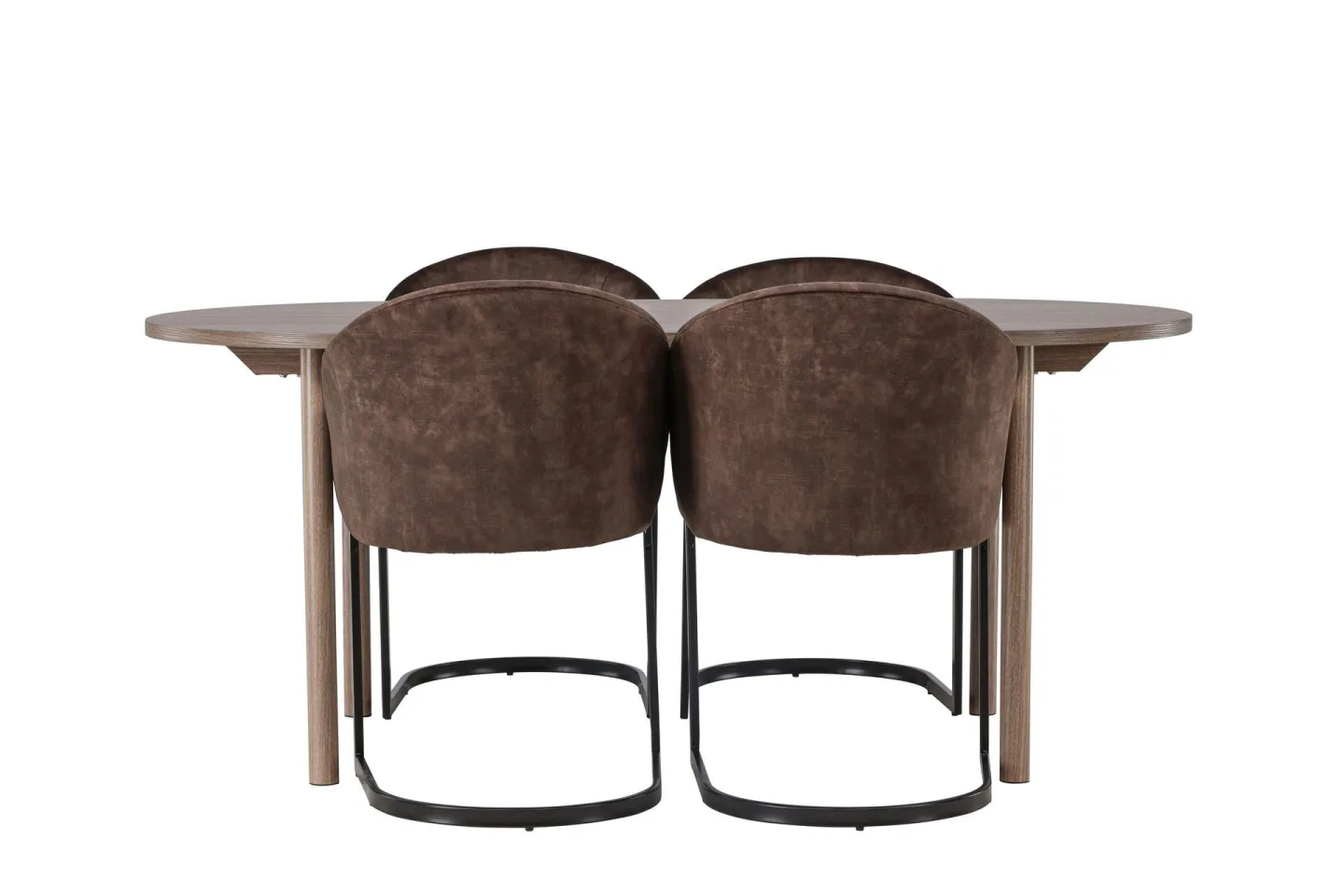 Andy Matgrupp 180 cm Oval med 4 Evening stolar -