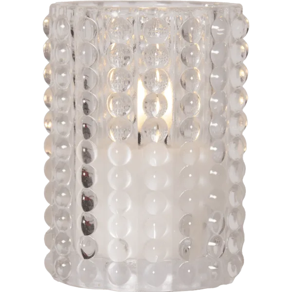 Star Trading - LED Ljus Flamme Dotty - Batteriljus - Transparent