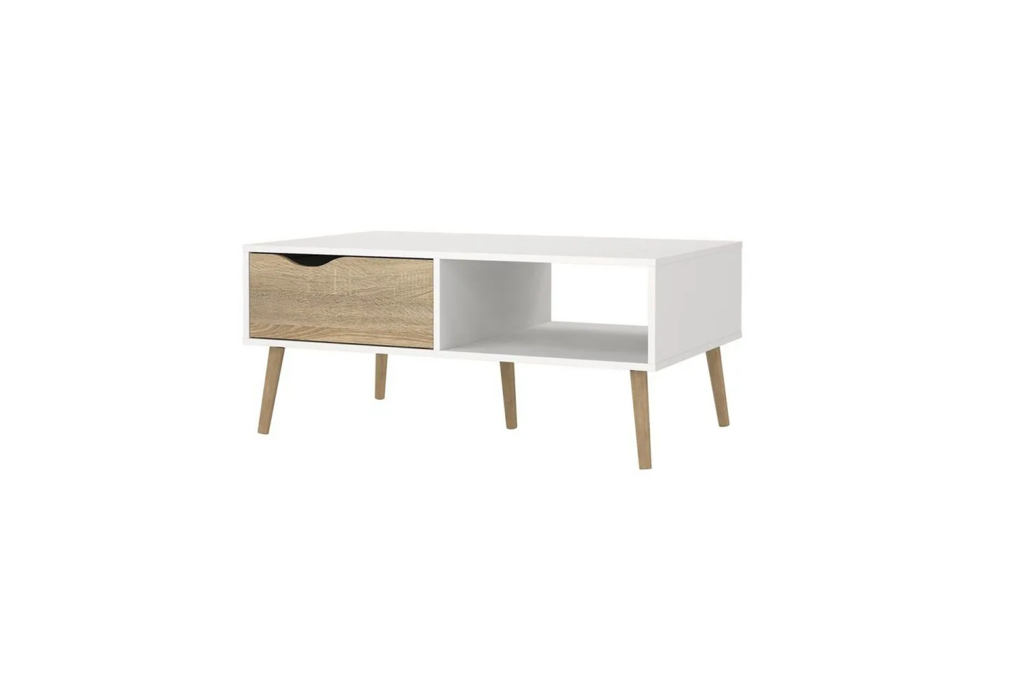 Hostafranc Soffbord 98,7 cm - Natur/Vit