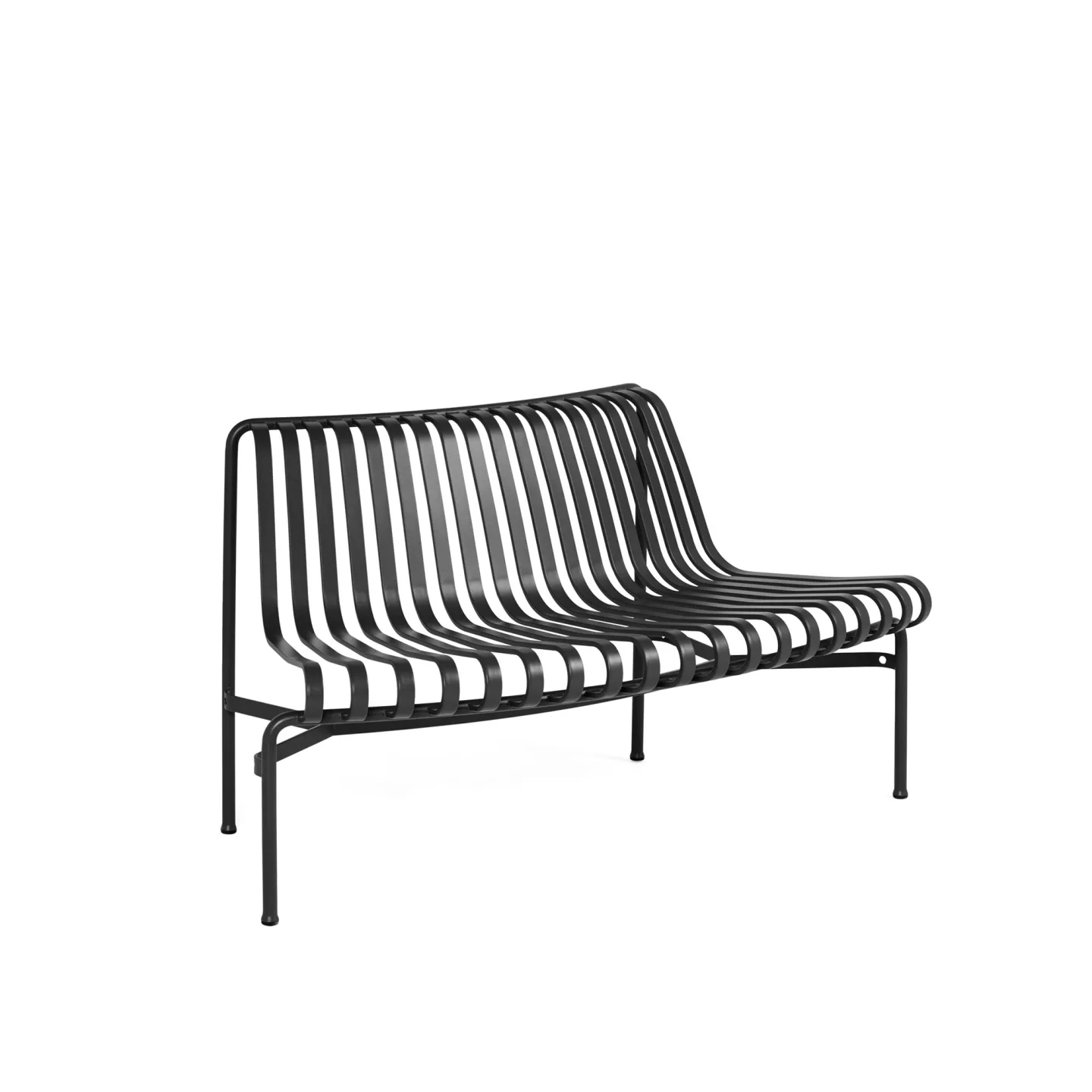 HAY - Palissade Park Dining Bench - Anthracite Out - Trädgårdsbänkar - Ronan & Erwan Bouroullec - Svart