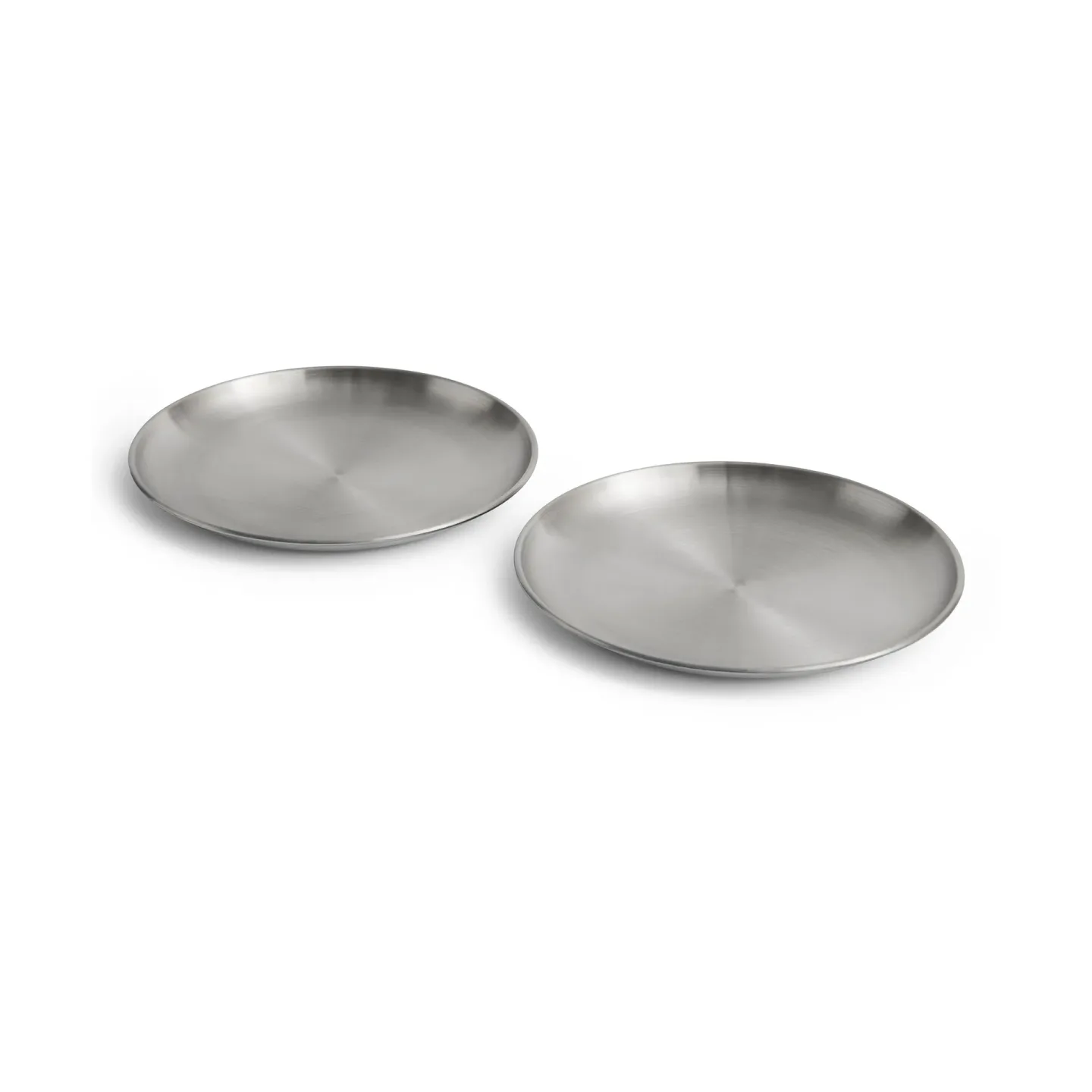 HAY Outdoor Market Teller Edelstahl, Ø26 cm, 2er Pack