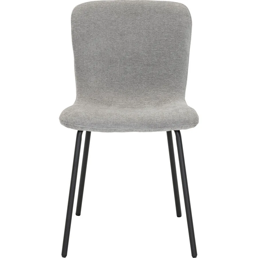 Stuhl Safa grau Stoff/Metall