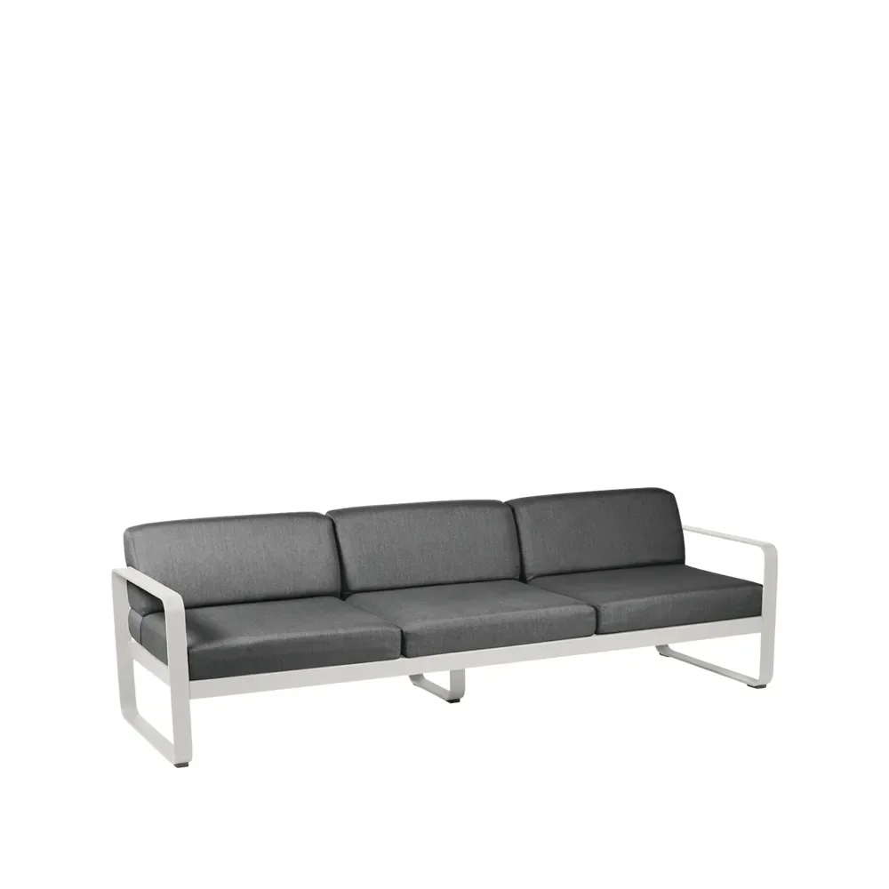 Fermob Bellevie soffa 3-sits Clay grey (grå), graphite grey dyna