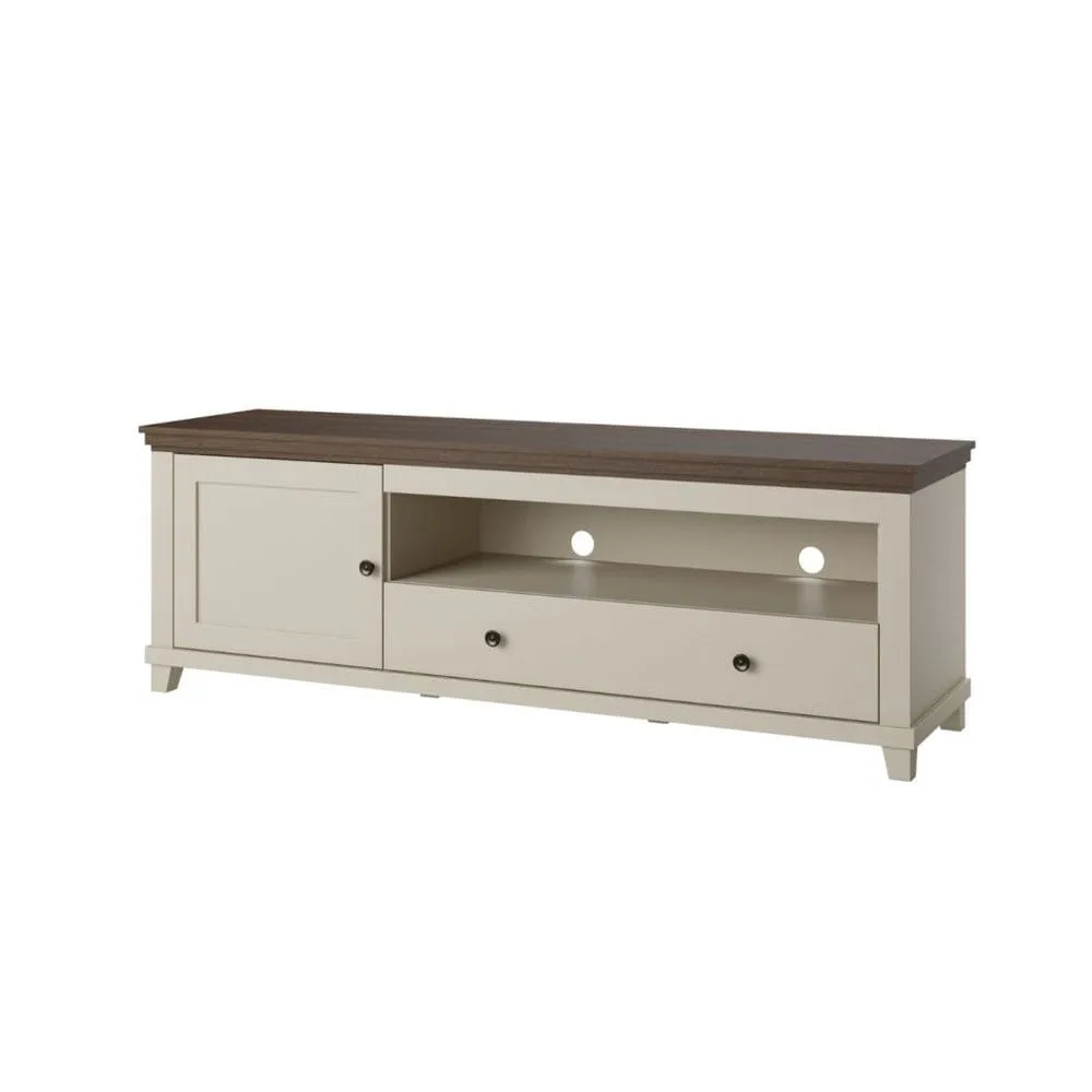 Tv-bänk Evora 1 dörr 1 låda - Ljus Beige