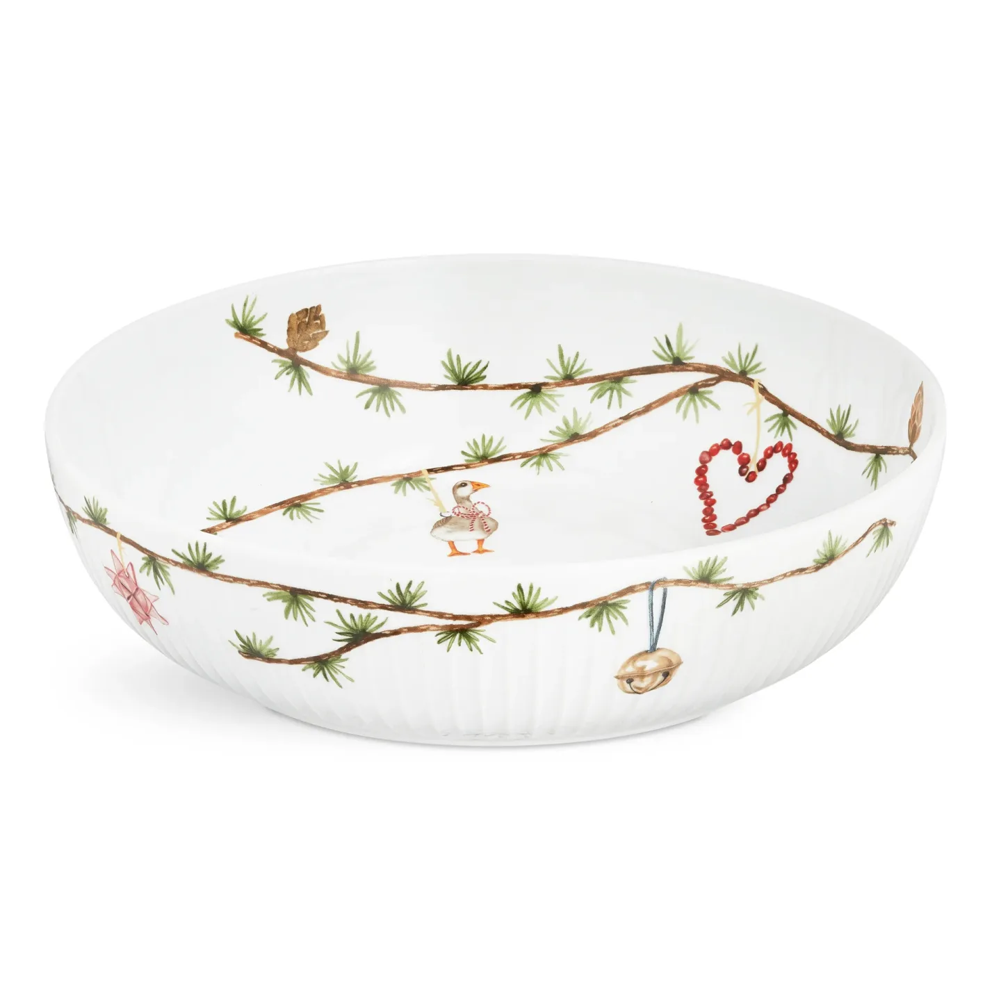 Kähler Hammershøi Christmas skål Ø30 cm Vit