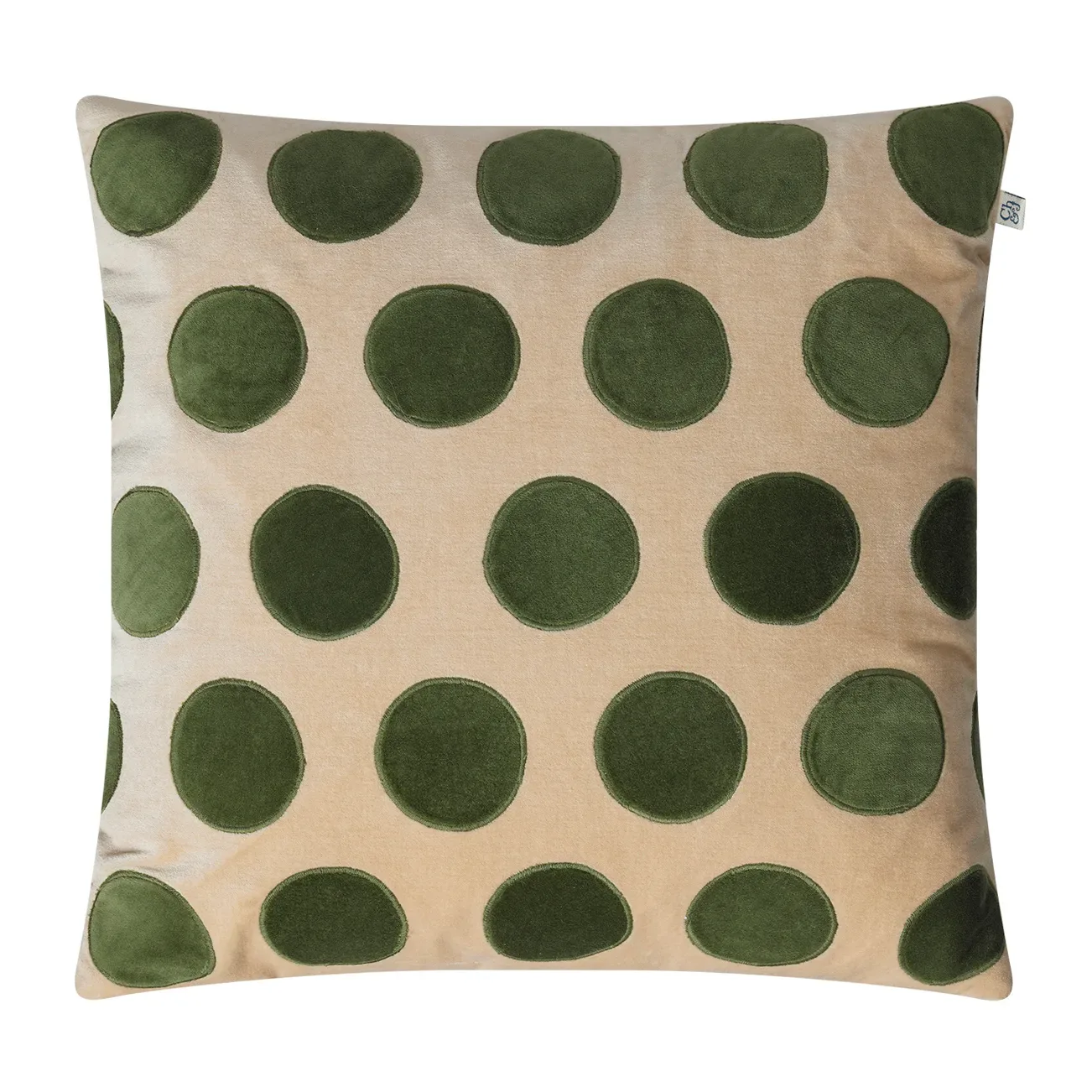 Chhatwal & Jonsson Circle kuddfodral 50x50 cm Beige-cactus green
