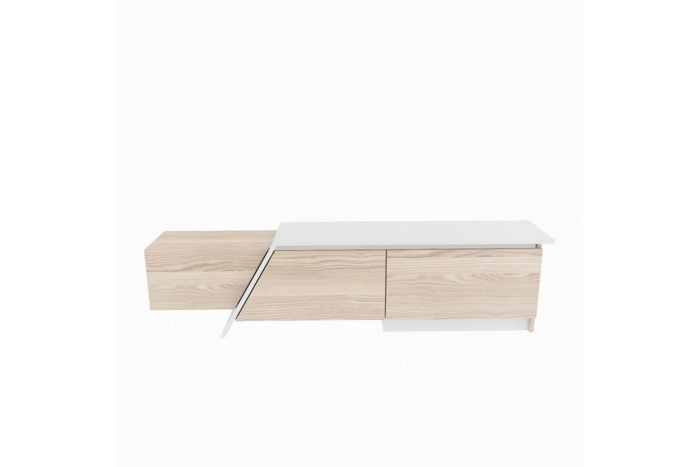 Tavros Tv-bänk 180 cm - Röd/Vit