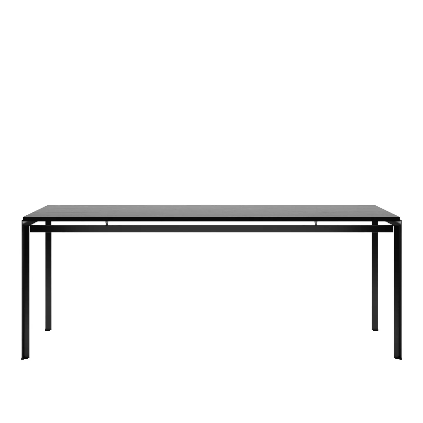Carl Hansen - PK52 - Proffessorsbordet, Svartlackad Ek, Svart pulverlack - Skrivbord - Poul Kjærholm - Svart - Metall/Trä