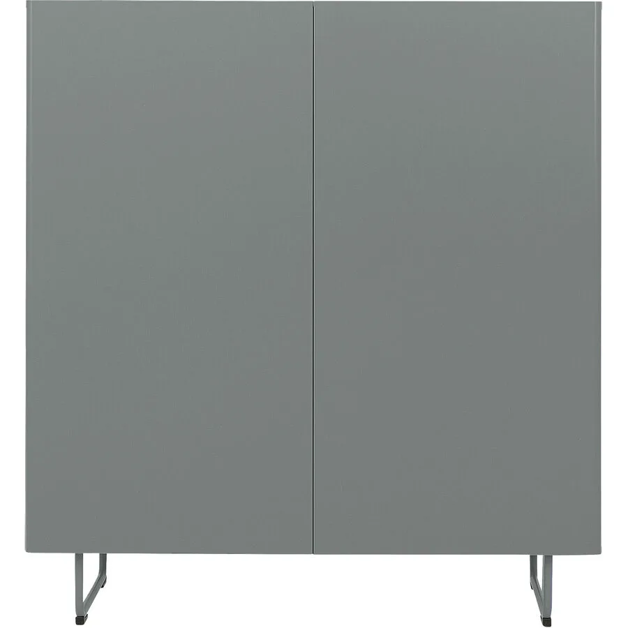 Highboard Kaian grün MDF B 120 H 131 cm