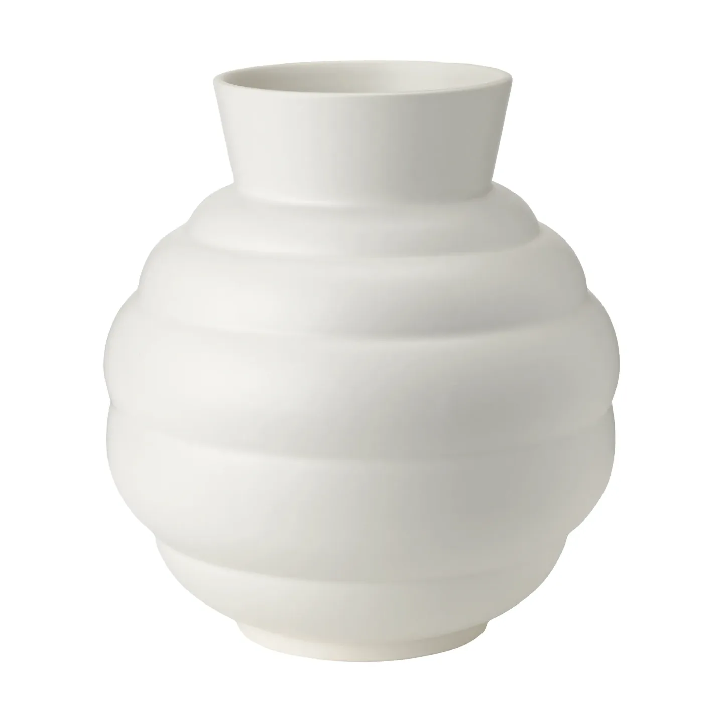 Knabstrup Keramik Tortus Archie Vase No3 26,5 cm White