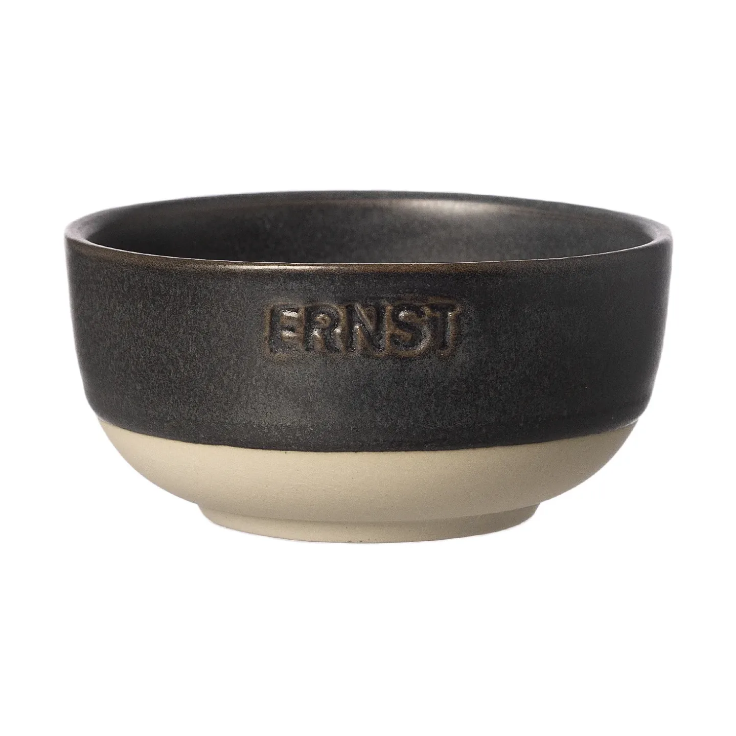ERNST Ernst Schüssel Matt-schwarz-natur Boden, Ø8 cm