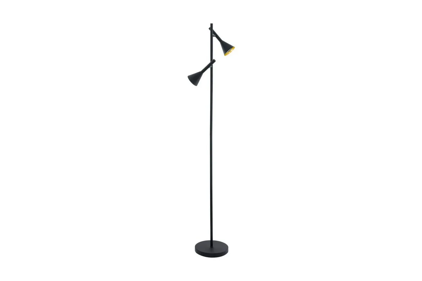 Golvlampa Eglo Cortaderas - Svart/Guld