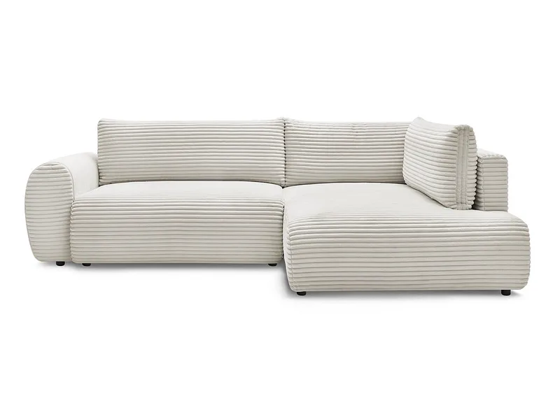 Ecksofa BOBOCHIC LUCIEN Cord-Stoff beige