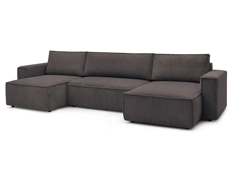 Wohnlandschaft BOBOCHIC NIHAD Cord-Stoff rotbraun