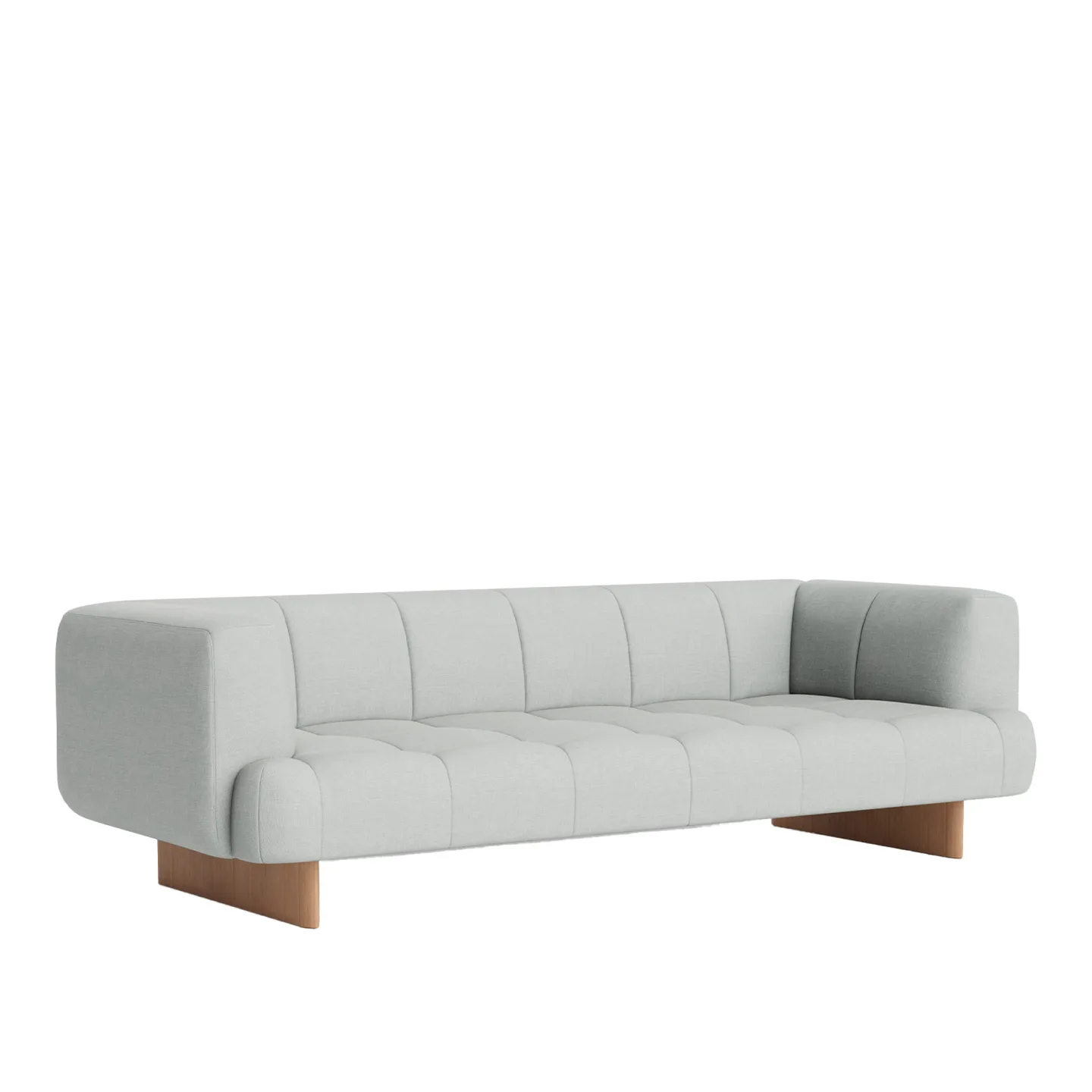 HAY - Quilton Lift 3 Seater Water-Based Lacquered Oak Base Full Upholstery Naveli - Soffor - Doshi Levien - Trä