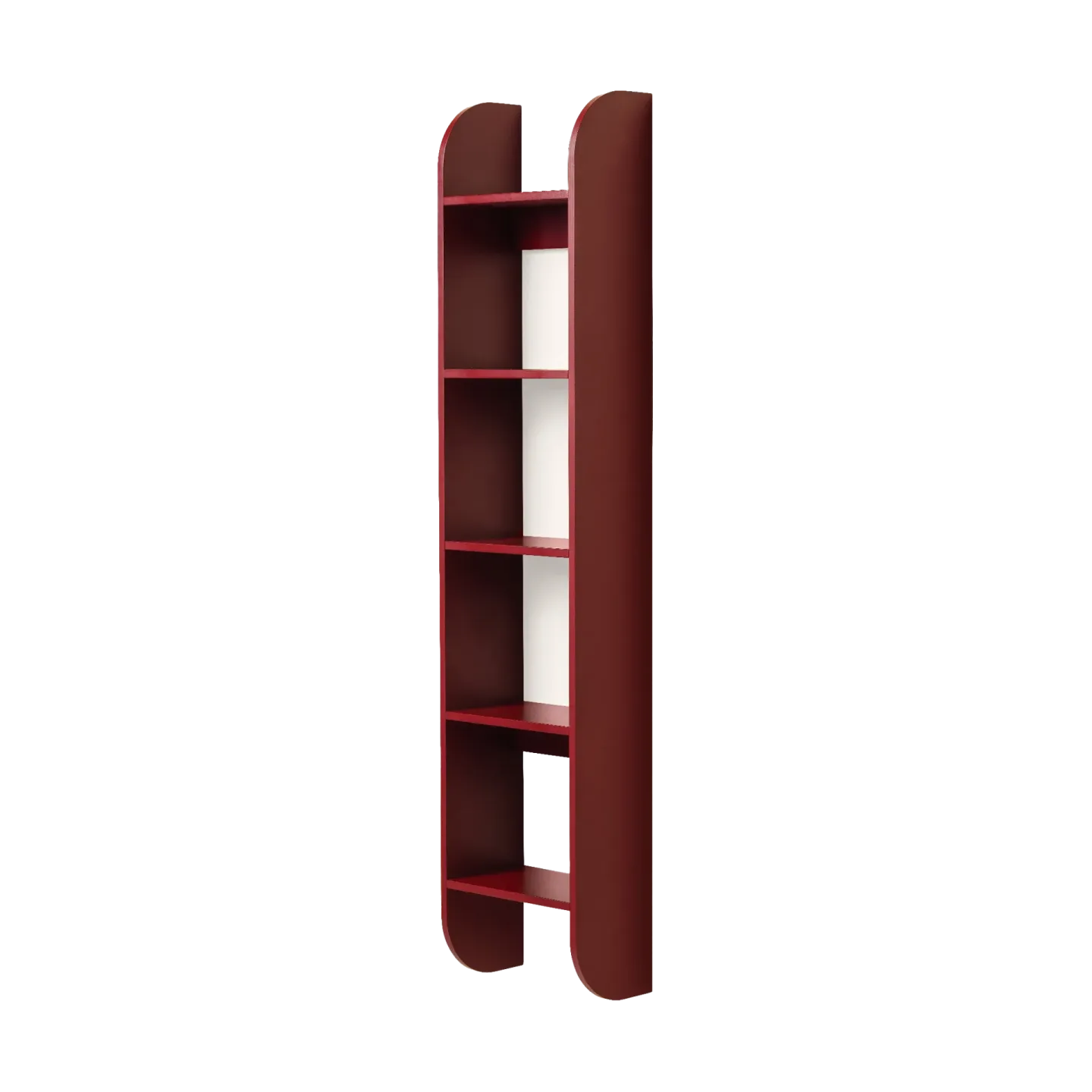 TÔNN furniture Flaneaur vägghylla 27x128 cm Burgundy